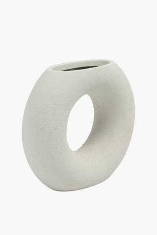 Circle Ceramic Vase, 38x31cm