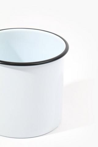 Rimmed Enamel Mug