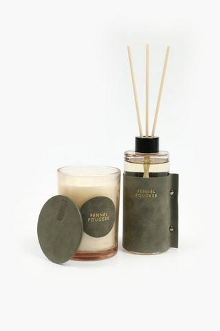 Leather Fennel Fougere Diffuser, 200ml