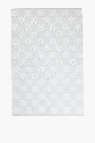 Jacquard Checkered Rug, 120x180cm