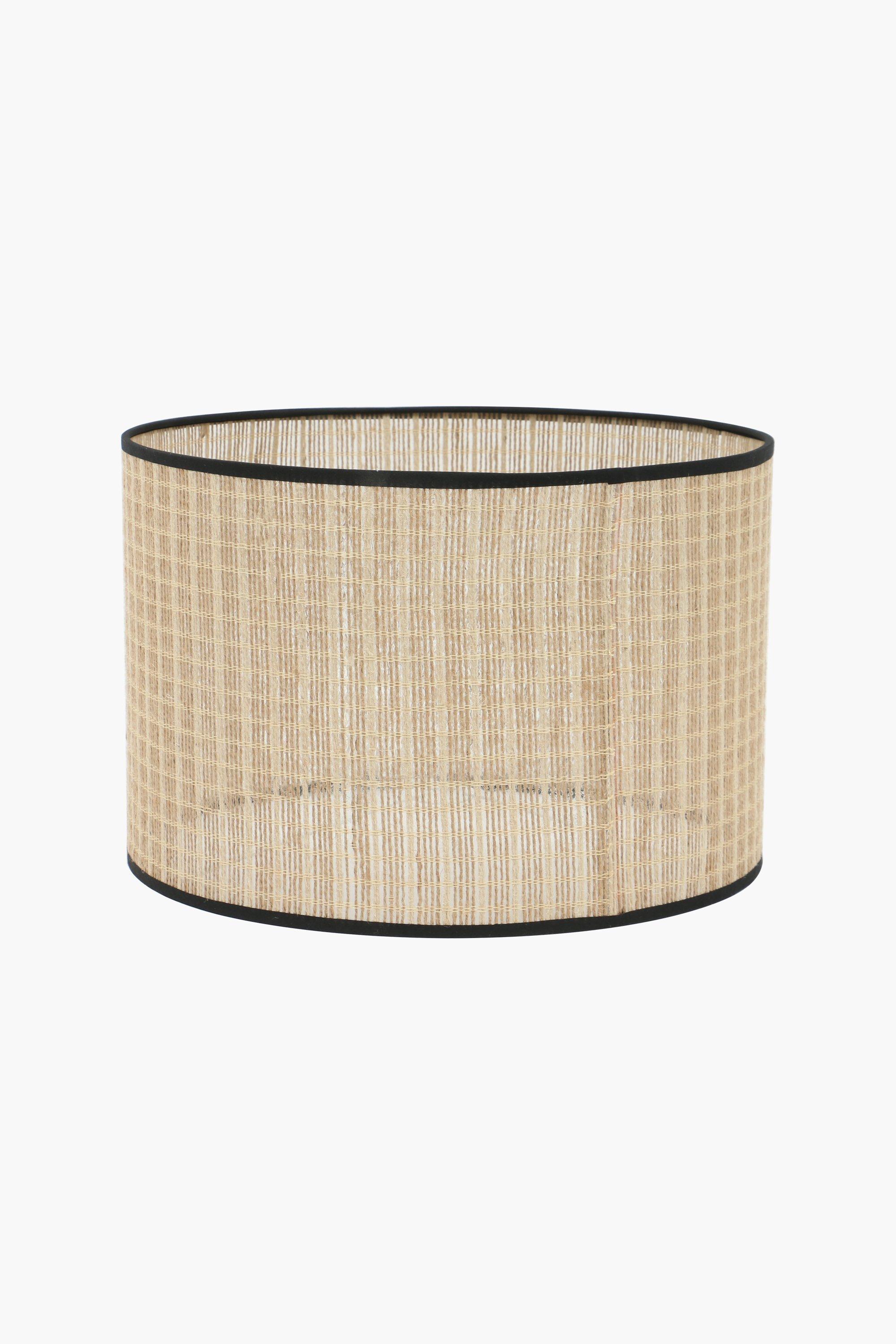 Raffia Drum Lampshade, 28x24cm