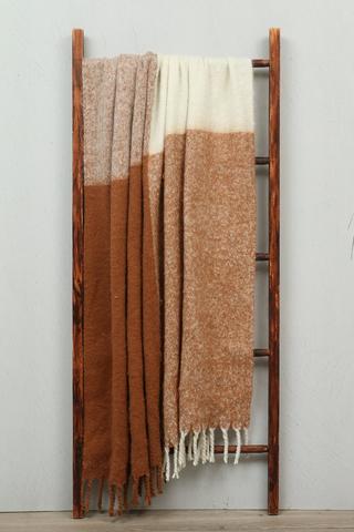 Rustic Block Check Throw, 140x180cm