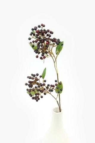 Black Berries Single Stem, 77cm
