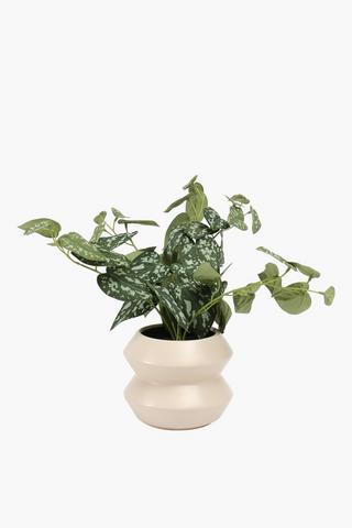 Tiered Pot Speckle Leaf, 30cm