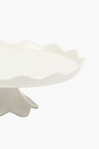 Porcelain Scallop Cake Stand