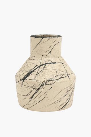 Classic Scratch Vase, 16x21cm