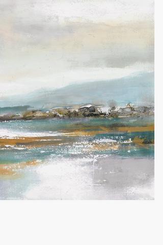 Abstract Lake View Canvas, 70x100cm