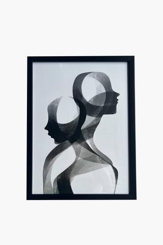 Framed Intertwined Souls, 60x40cm