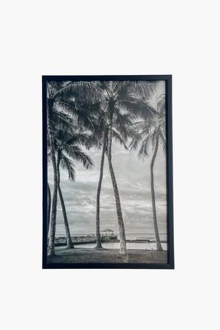 Framed Tropical Shores, 40x60cm