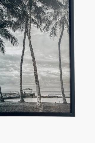 Framed Tropical Shores, 40x60cm