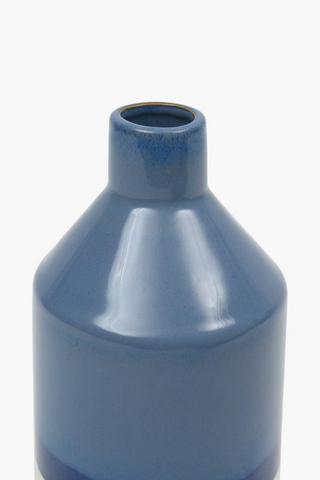 Multi-glaze Ceramic Vase, 12x22cm