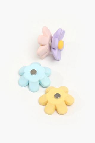 4 Pack Flower Magnets