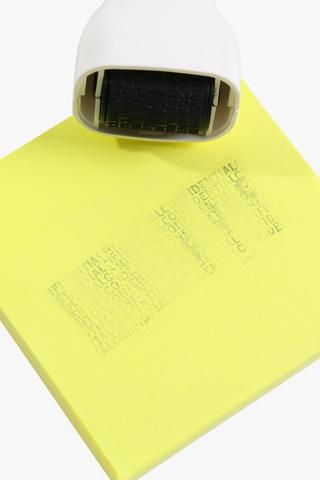 2 Piece Confidential Roller Stamp With Envelope Opener