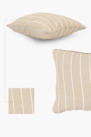 Textured Check Scatter Cushion, 50x50cm