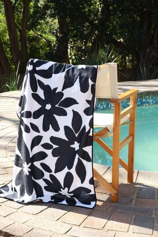Microfibre Floral Beach Towel Small, 70x130cm