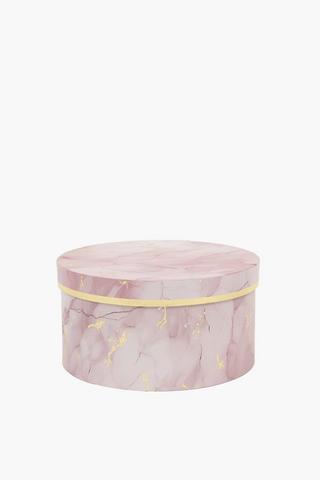 Marble Round Gift Box Large