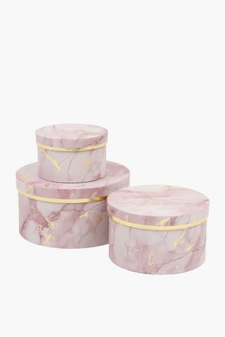 Marble Round Gift Box Large