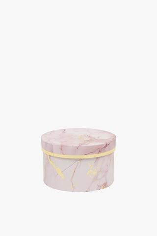 Marble Round Gift Box Small