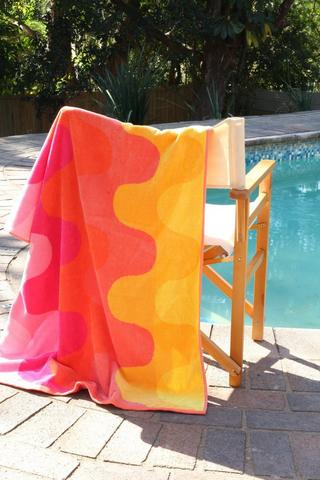 Cotton Jacquard Retro Abstract Hot Beach Towel, 85x160cm