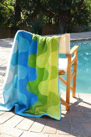 Cotton Jacquard Retro Abstract Cool Beach Towel, 85x160cm