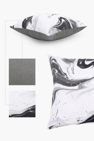 Printed Destiny Marble Scatter Cushion, 50x50cm