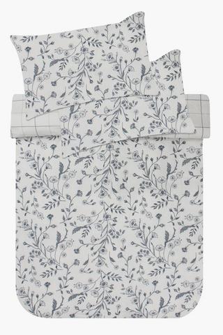 Premium Cotton Heidelberg Floral Reversible Duvet Cover Set
