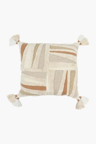 Premium Textured Ripley Feather Scatter Cushion, 60x60cm