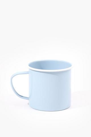 Rimmed Enamel Mug