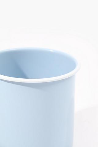 Rimmed Enamel Mug