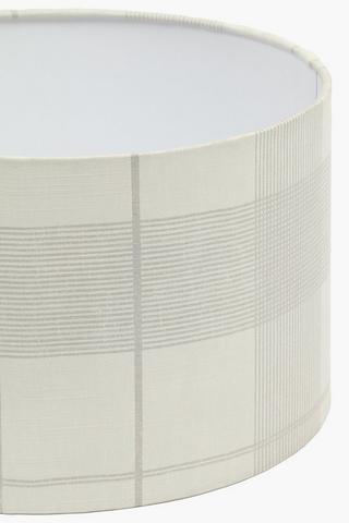 Check Drum Lampshade, 31x20cm