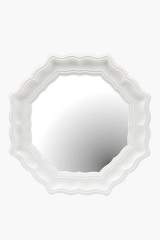 Scallop Octagonal Mirror, 65cm