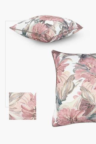 Premium Printed Florian Floral Feather Scatter Cushion, 60x60cm