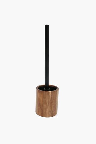 Acacia Toilet Brush Set