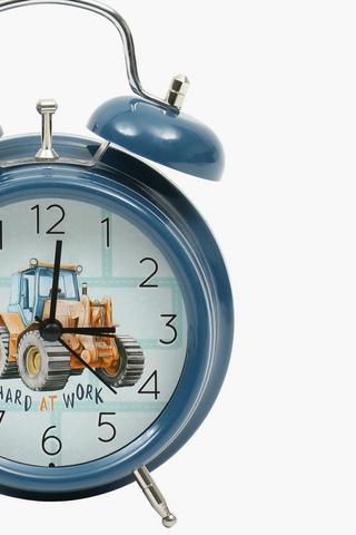 Twin Bell Travis Construction Clock