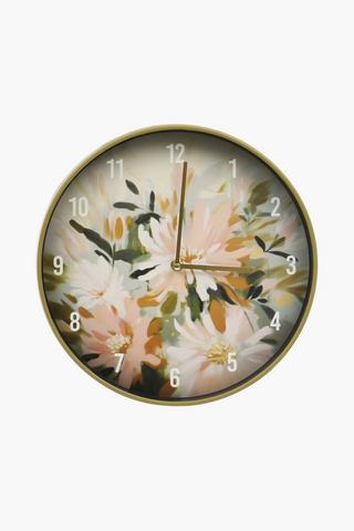 Amiel Floral Clock, 30cm