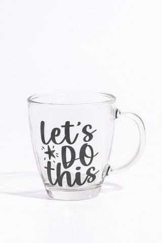 Script Glass Mug