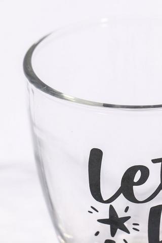 Script Glass Mug