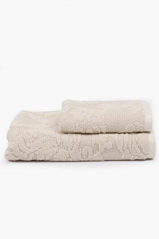 Premium Cotton Jacquard Damask Hand Towel, 50x90cm
