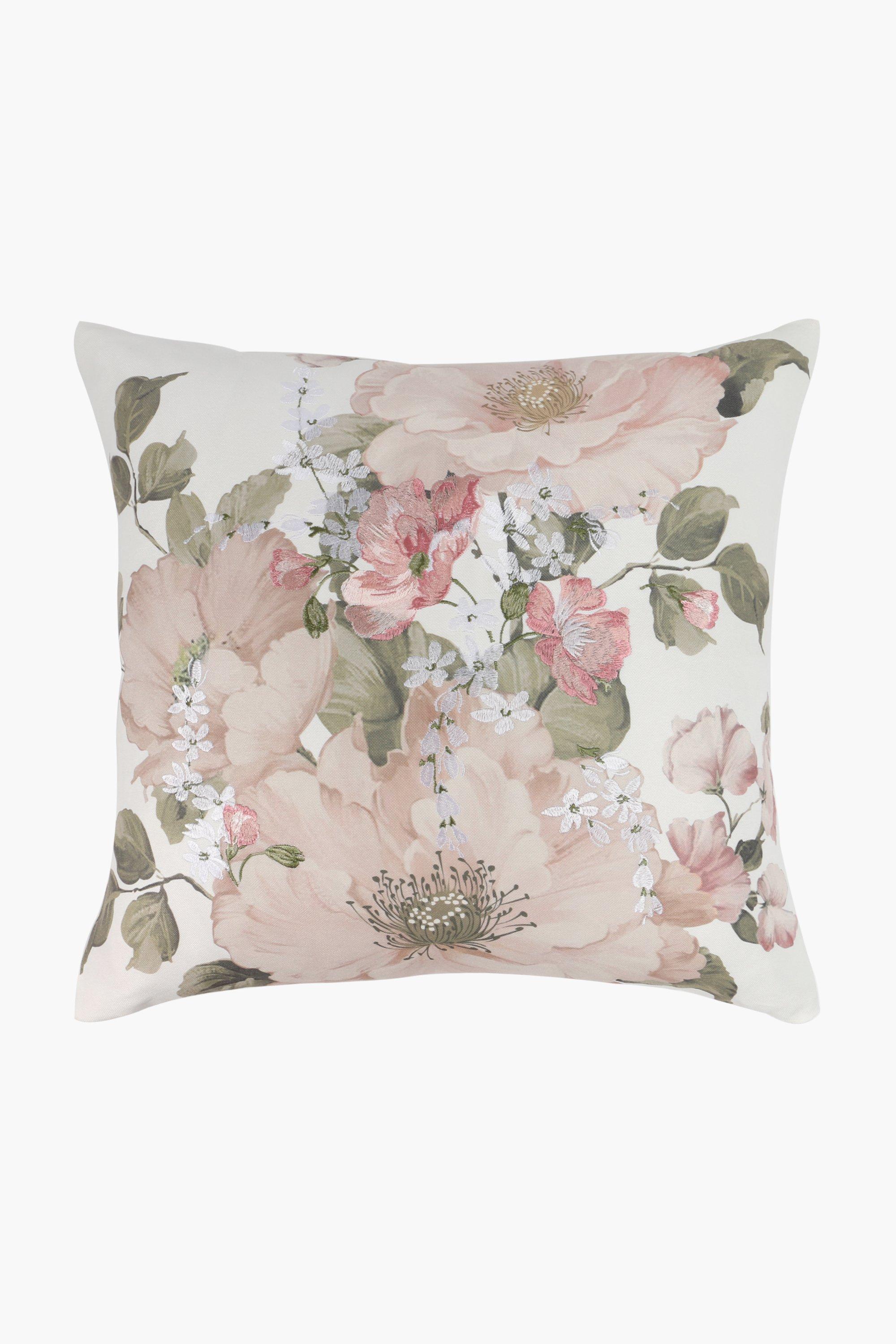 Textured Digital Floral Scatter Cushion 50x50cm