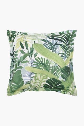 Printed Nijo Leaf Scatter Cushion, 55x55cm