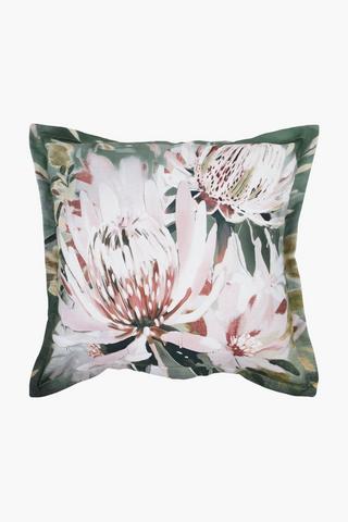 Printed Amiel Protea Scatter Cushion, 55x55cm