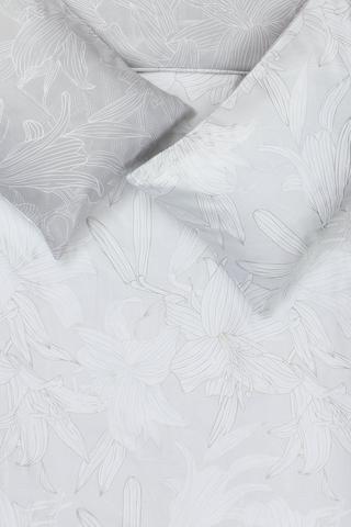 Soft Touch Floral Twill Foil Duvet Cover Set