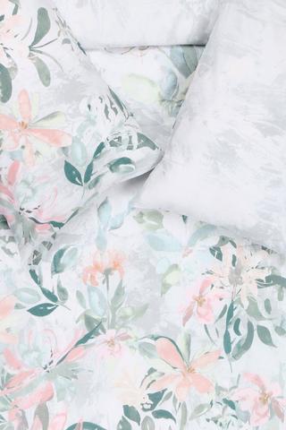Premium Cotton Apollania Pastel Floral Duvet Cover Set
