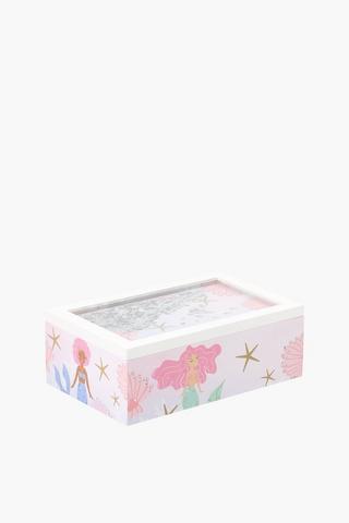 Rainbow Wooden Jewellery Box