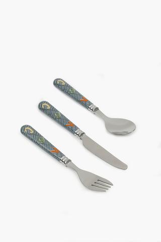 3 Piece Abc Melamine Cutlery Set