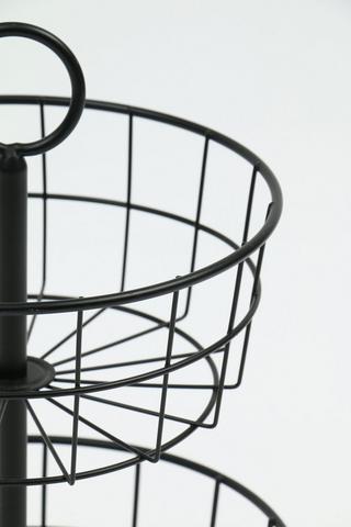 2 Tier Chrome Fruit Basket