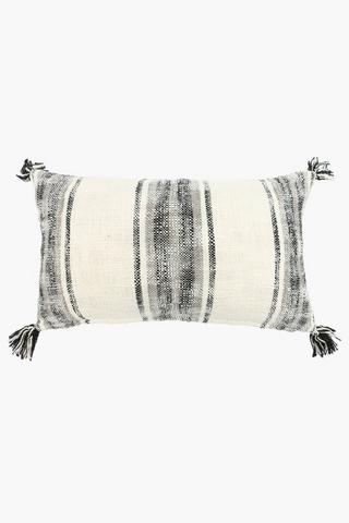 Cotton Mingle Stripe Scatter Cushion, 30x50cm