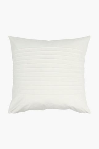 Velvet Pleated Square Scatter Cushion, 60x60cm
