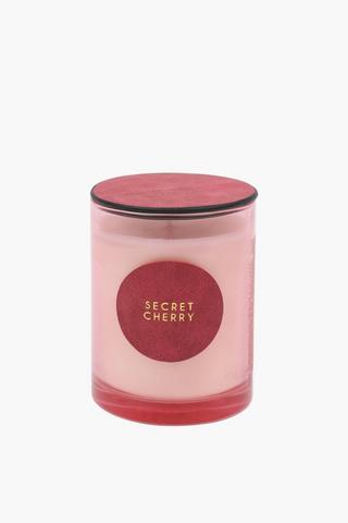 Secret Cherry Glass Candle, 8x13cm