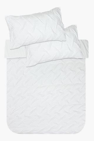 Soft Touch Embellished Pleat Comforter Set